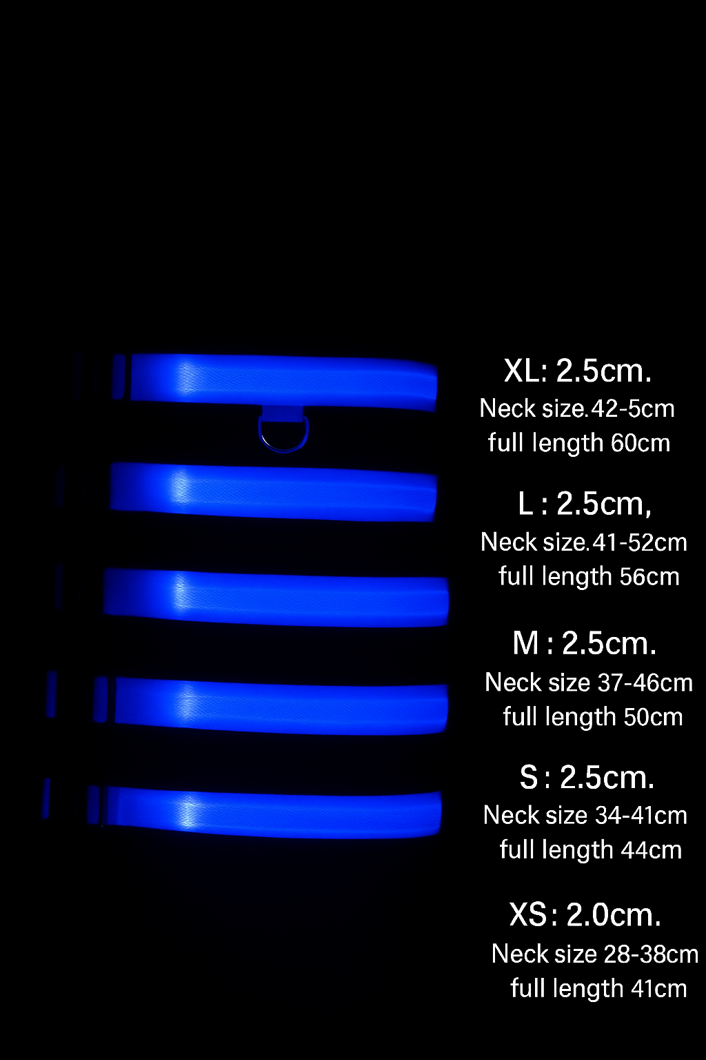 LED Dog Collar – Adjustable, Waterproof & Glow-in-the-Dark