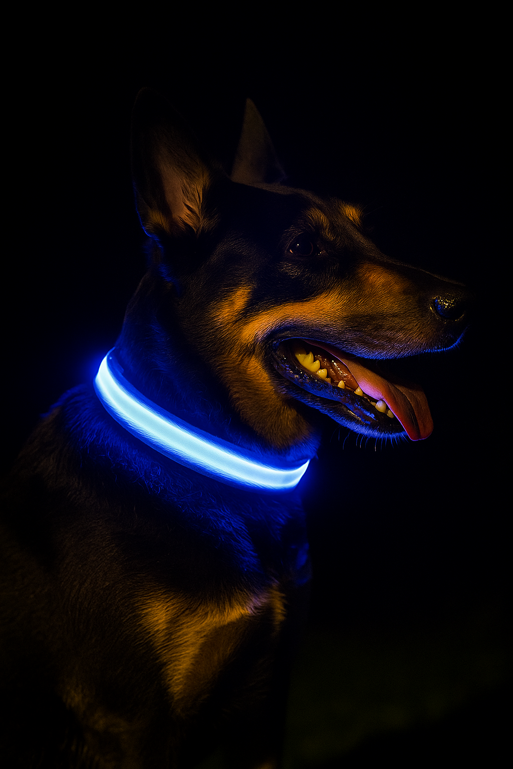 LED Dog Collar – Adjustable, Waterproof & Glow-in-the-Dark