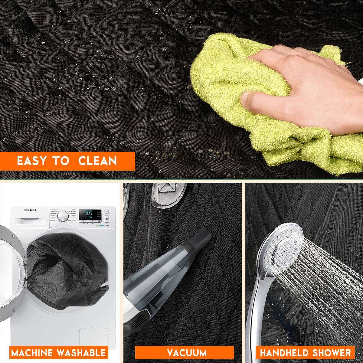 Dog Car Seat Protector – Waterproof, Nonslip, Universal Fit