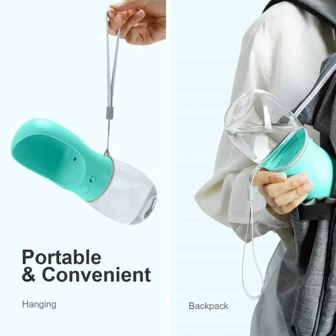 Portable Pet Water Bottle – Travel Drinking Feeder for Dogs & Cats