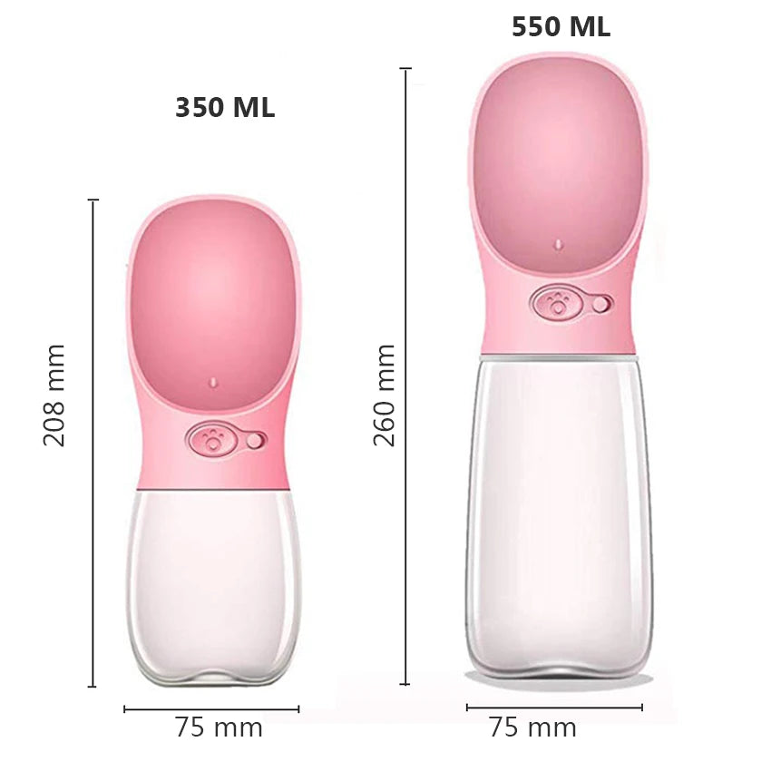 Portable Pet Water Bottle – Travel Drinking Feeder for Dogs & Cats