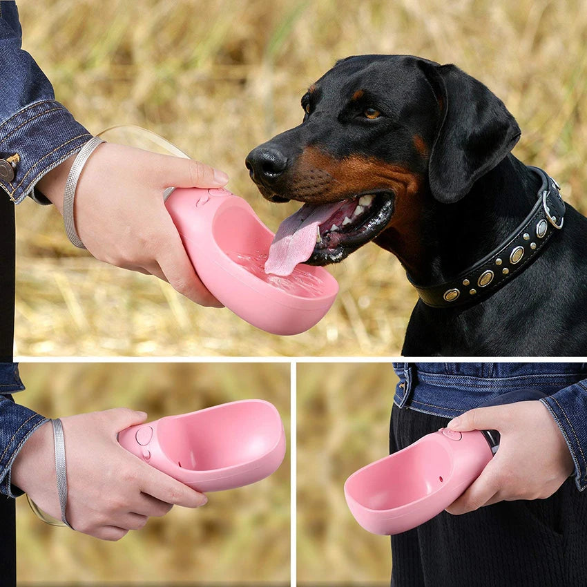 Portable Pet Water Bottle – Travel Drinking Feeder for Dogs & Cats